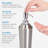 iDesign Stainless Refillable Steel Hand Soap Dispenser, Brushed & Chrome Split Finish