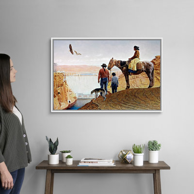 Norman Rockwell " Glen Canyon Dam " by Norman Rockwell Painting Print