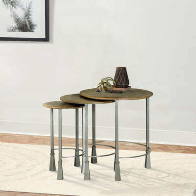 Table gigogne ronde 3 pièces Lance