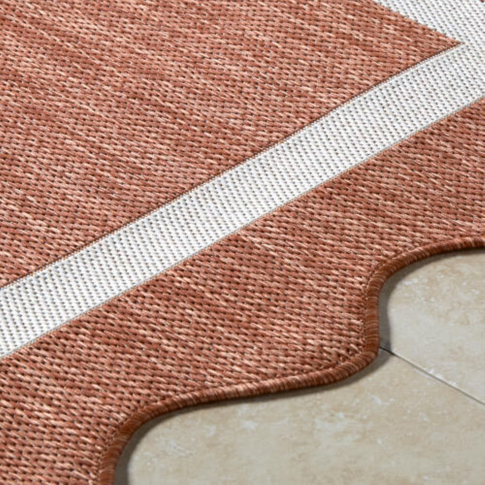 Skiles Beige Outdoor Rug, Rectangle 7'10.5" x 10'0.1"