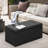Tufted Storage Ottoman Upholstered End of Bed Footstool Storage Toy Box Footrest Footstool Organizer-91372687