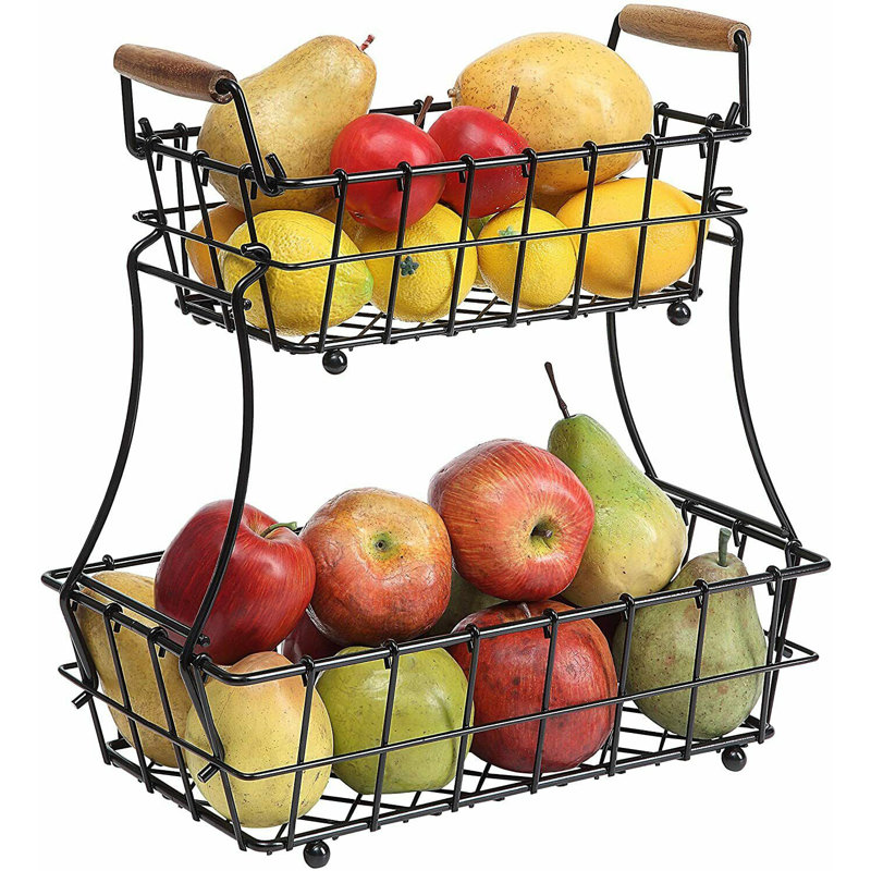 Rebrilliant Fulwiley Metal Fruit Bowl