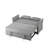 Grey Velvet Sleeper Sofa Bed