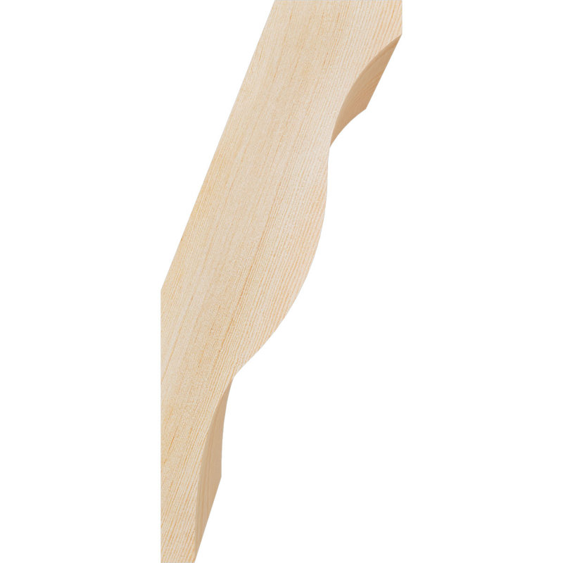 Attelle de genou Funston, Sapin de Douglas, Lisse, H 14 po x l 5,5 po x P 6 po