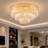32 3-Layer Crystal Luxury LED Remote Control Ceiling Lamp