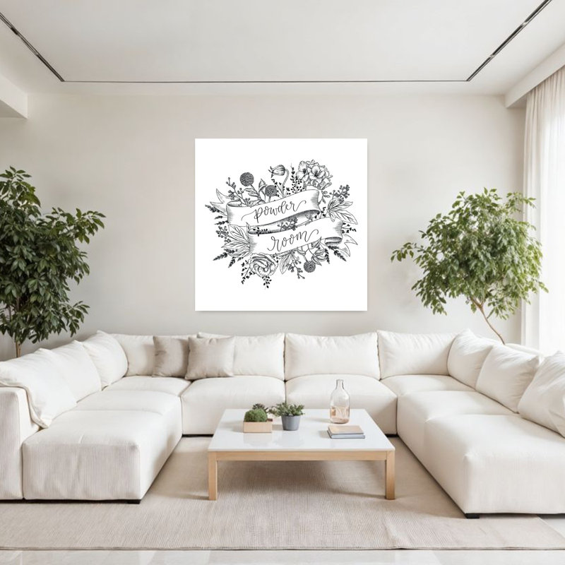 Art contemporain avec salle d'eau, H 48 po x l 48 po