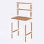 Bureau d'ordinateur  Minimalist avec tablettes Demontha®, bureau et bureau en hêtre massif-2016478817