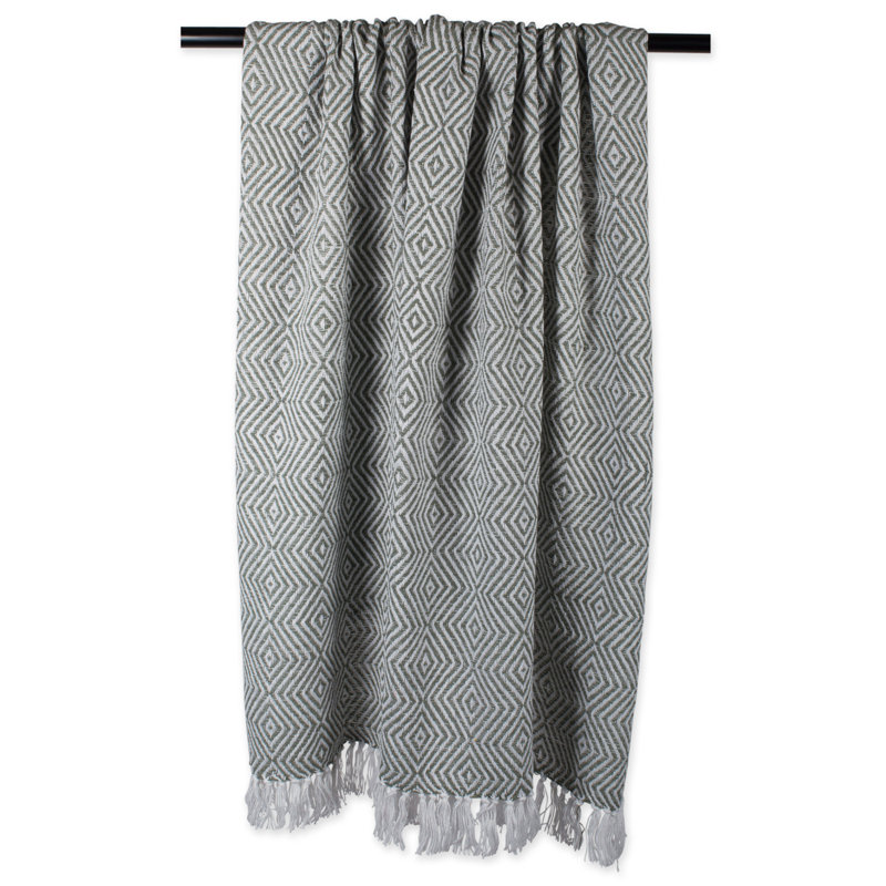  Jeté en coton X-Diamond, Artichaut