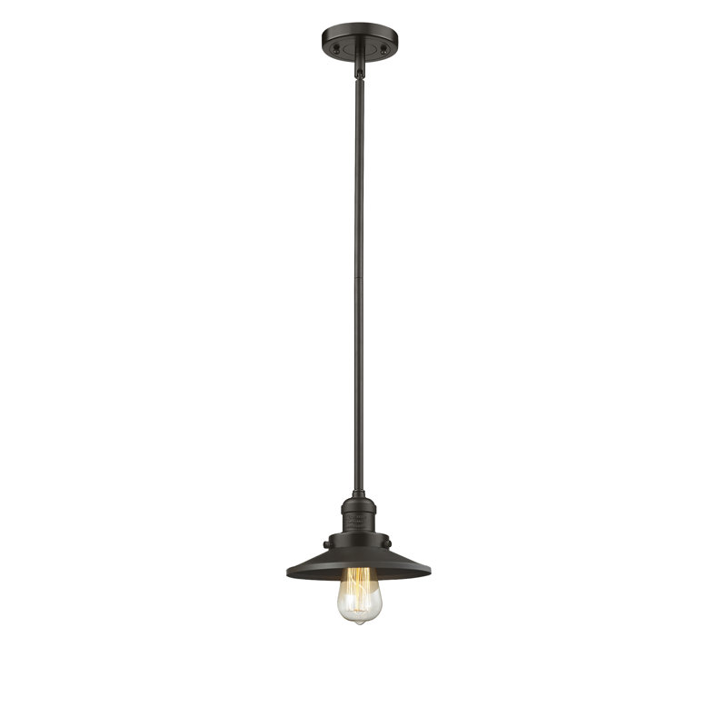 Luminaire suspendu conique à 1 lumière Gault, Bronze huilé