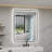 Frame LED Bathroom Mirror with Dual Bluetooth, Front & Back Light, Anti-Fog, 3 Color Temperature & Dimmable Light, IP54 Waterproof, ETL Certified-622689739-622689738