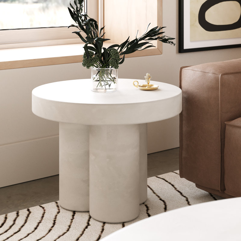 Table de bout Kenneth, Blanc