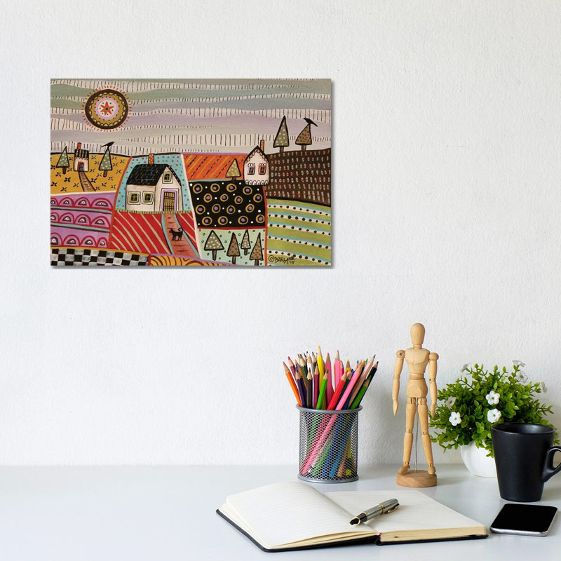 Cool Sky I by Karla Gerard - Wrapped Canvas Painting, 20.32cm H x 30.48cm W x 1.905cm D