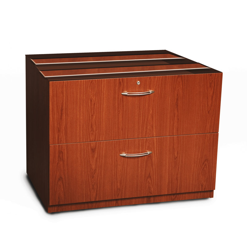 Aberdeen 27.5 H Desk File Pedestal, Mocha, 27.5" H x 36" W x 20"D