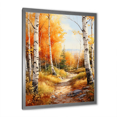 Birch Woods Autumn Sonata III, reproduction d'art sur toile