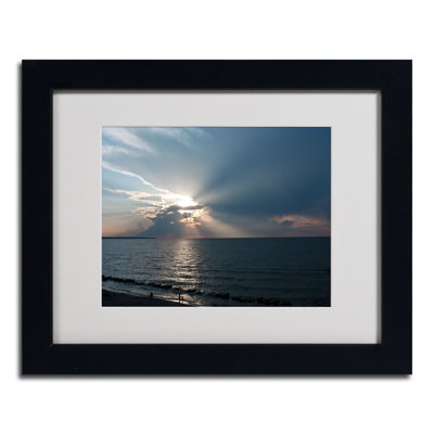 «Waiting for Sunset», reproduction de photo sur toile encadrée