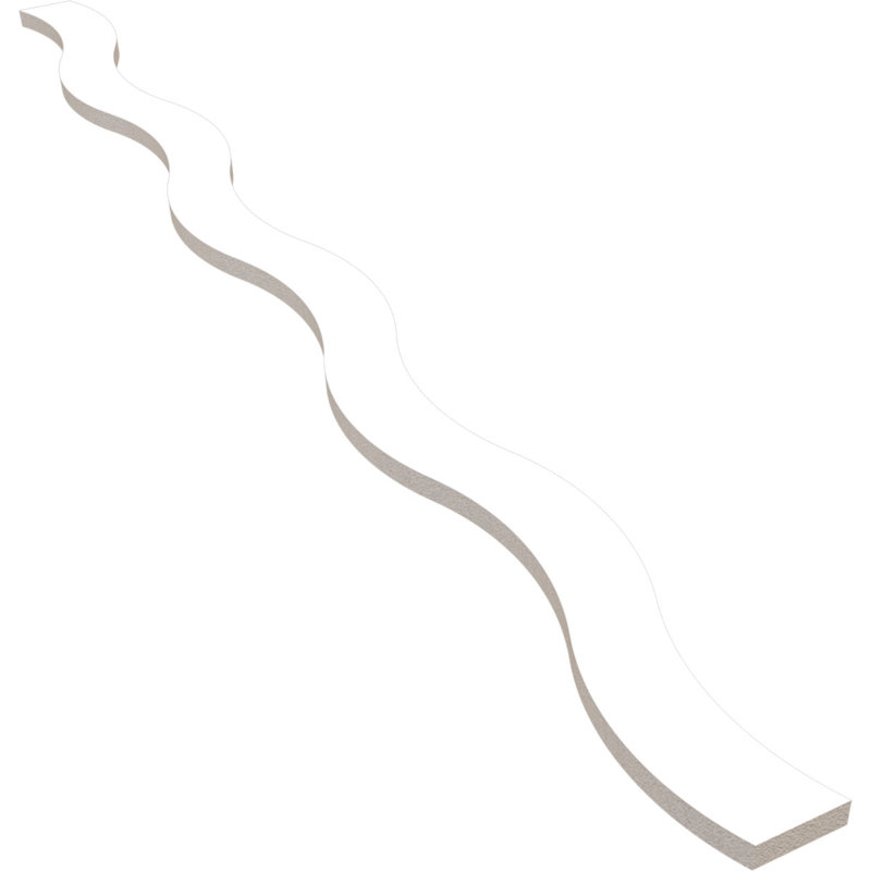 Brazos PVC Adjustable Decorative Slat Wall Panel Kit, 47" H x 3.25" W x 0.62" D