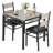 4 Person 73cm L x 73cm H Manufactured Wood Dining Table