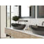 Lavabo de salle de bain vasque en résine 24 po x 13 po Badeloft WB-03-GBLK en noir brillant-71904267-71904268