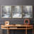 Lanscape Study  Series  X  -Set Of 3 Framed Giclee Prints -Ready to Hang-107254003-107254001