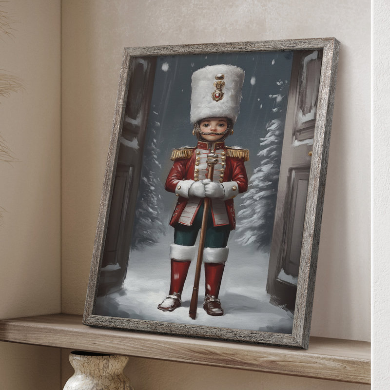 «Christmas Holiday Art», série 2-VI, reproduction encadrée - bois massif XMAI81784, H 11 po x l 9 po