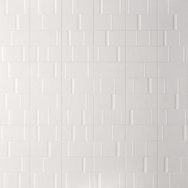 Carreau de céramique murale mate 8 po x 16 po Flyer (10,32 pieds carrés / caisse), Blanc