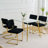 Upholstered Counter Stool with Metal Frame-94413542-94413543