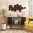 Metal Layered Disk Plate Home Wall Decor with Textured Circles-1806385094