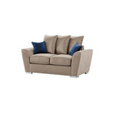 Bailor 2 Seater Velvet Sofa with Loose Back Cushions