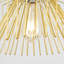 18cm H Metal Drum Pendant Shade ( Spider ) in Gold