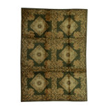 Hand-Knotted High-Quality Green Area Rug