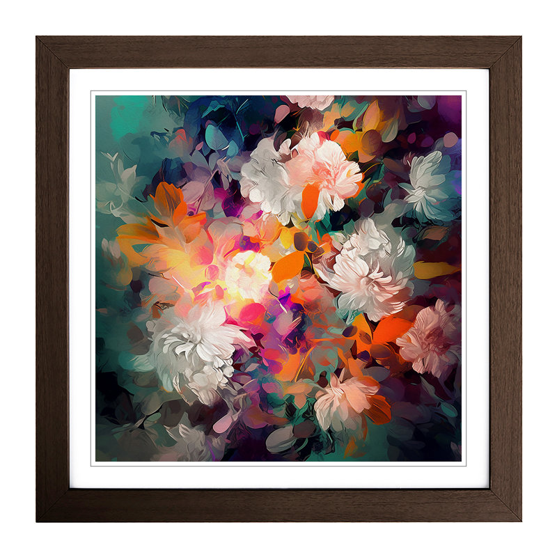 Single Picture Frame Print on Wood, Walnut