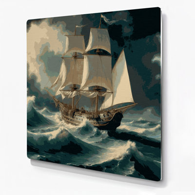 Nautical Modern Maritime Blue Metal Wall Art