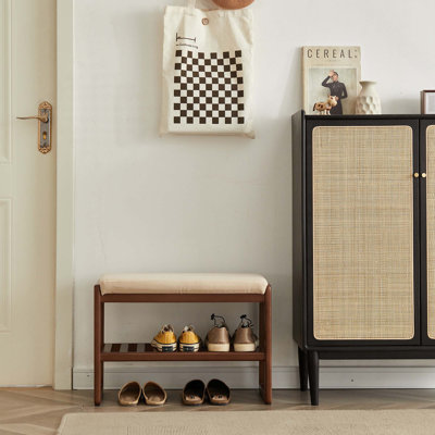 Banc de rangement pour chaussures Mid-Century