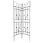 Paquet de 4 treillis de jardin en métal 71 po x 17,7 po antirouille pour plantes grimpantes