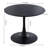 42.1" Black Color Top Tulip Table, Mid-Century Dining Table For 4-6 People - Round MDF Table Top, Pedestal Dining Table, End Table & Leisure Coffee Table-134562180-134562182-134562184