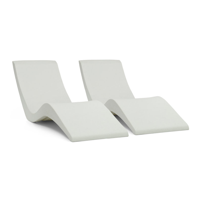 In-pool Chaise Lounger for 0-9 In. of Water, Beige