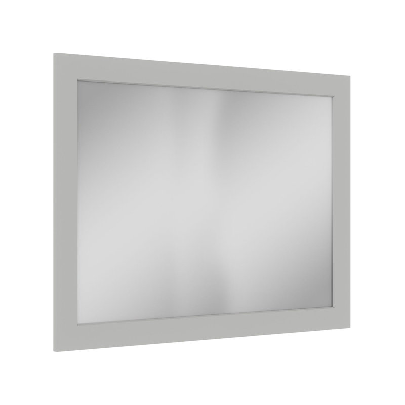 Miroir de salle de bain 42 po x 34 po Shaker, Gris clair