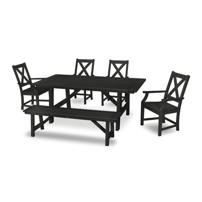 Ensemble de salle à manger rectangulaire pour 6 personnes de 75 po Braxton
