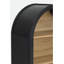 Bibliothèque 43 po de haut avec tablettes de rangement, bibliothèque noire à 4 niveaux