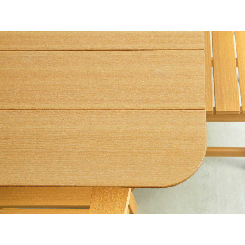 Ensemble de salle à manger rectangulaire pour l'extérieur L 74 po