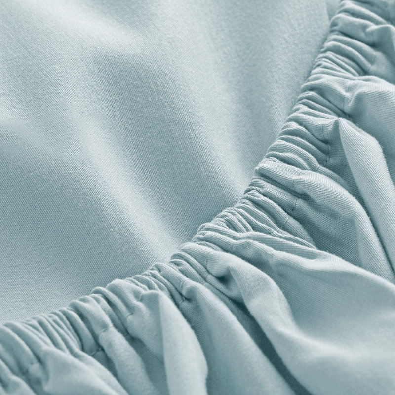 Drap-housse en microfibre de qualité supérieure ultra doux, Drap-housse de taille simple, Bleu clair