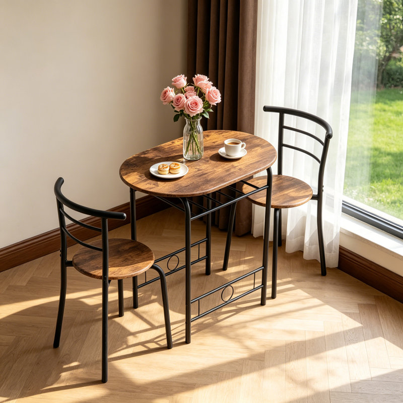 Ensemble repas pour 2 personnes Keiundra, Noir, Marron, Brun / noir