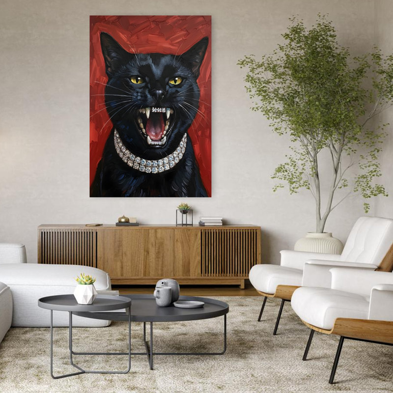 Art mural forêt noire, H 48 po x l 32 po