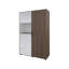 Armoire 2 portes avec rangement ouvert Wengue-1033097673