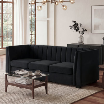 Andenne Andenne 89'' Velvet Living Room Sofa