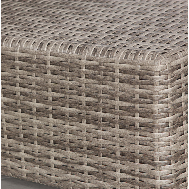 Ensemble de conversation avec canapé 6 pièces avec coussins Sunbrella Franke, Toile bleu marine Sunbrella®, Mélange de gris