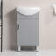 Meuble-lavabo compact avec lavabo en céramique Marinino-112619216