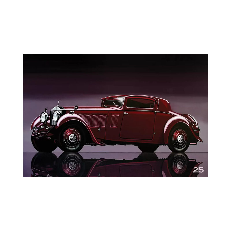 «Rolls Royce Phantom 1933» par Paul Meijering, reproduction d'art sur toile tendue, H 18 po x l 26 po x P 1,5 po