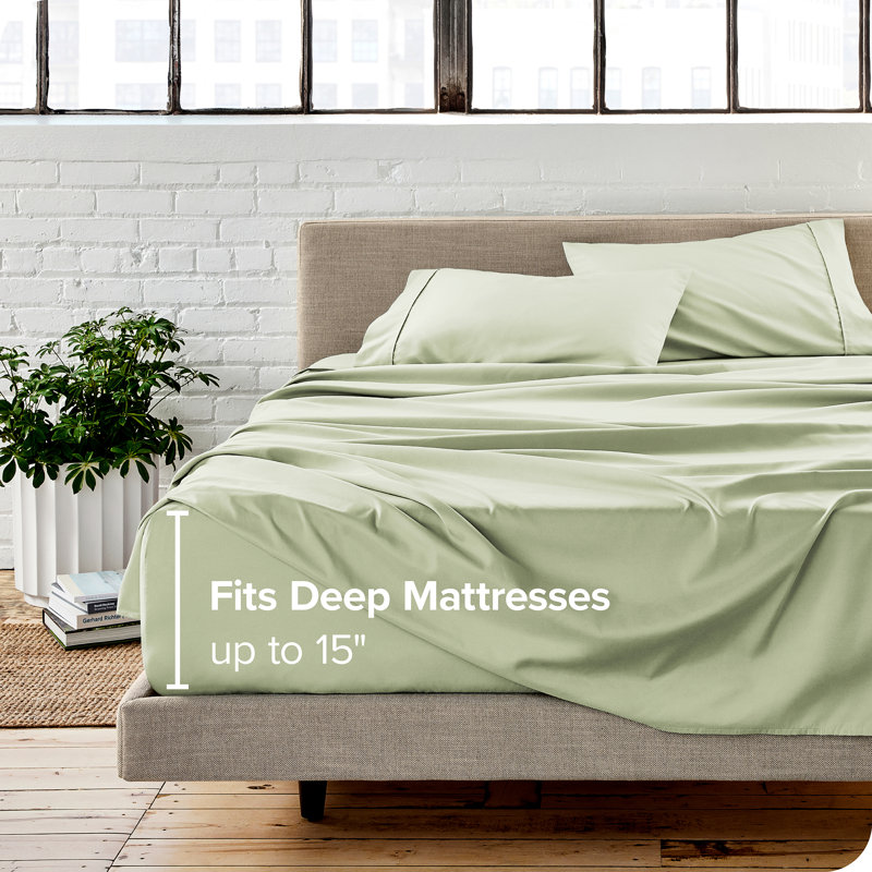 Microfiber - Set of 3, Twin XL Sheet Set, Spring Mint