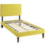 Lit plateforme en tissu Camille avec pieds fuselés carrés Modway-612714270-612714243
